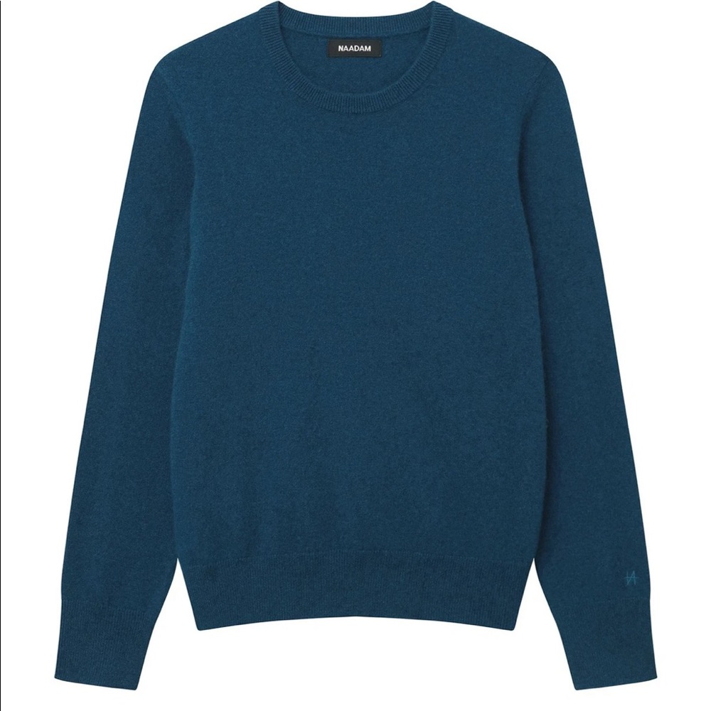 Naadam Cashmere Crew S Peacock
